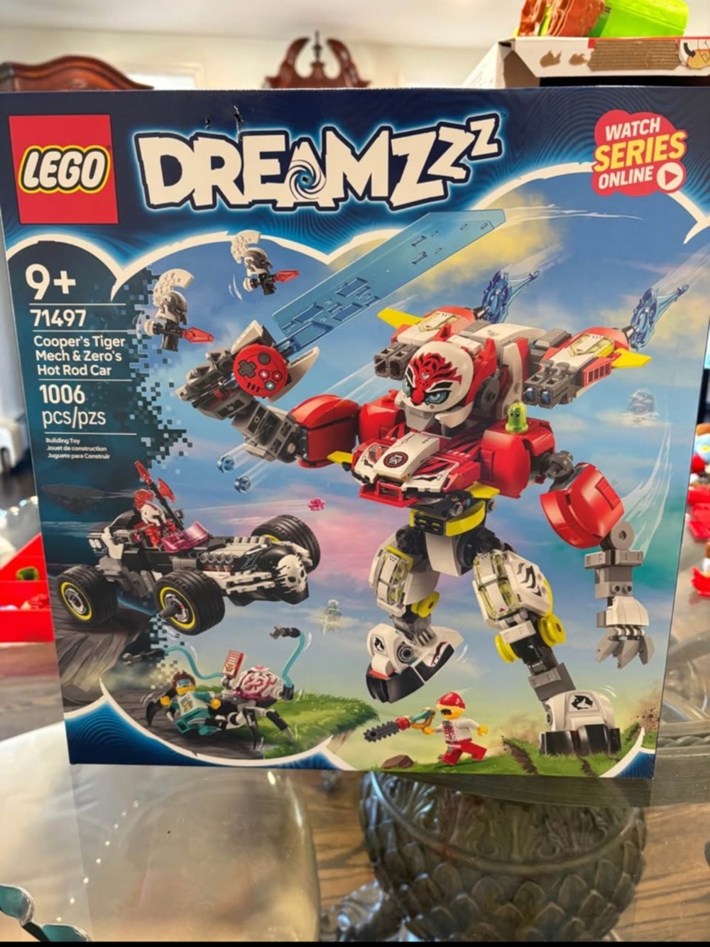 Lego Dreamzzz Tiger Mech & Hot Rod — Red, White, Yellow, Black